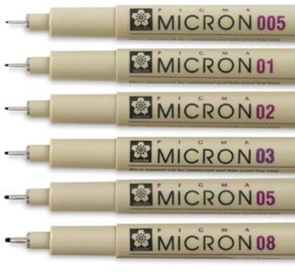 Εικόνα της ΜΑΡΚΑΔΟΡΟΣ ΣΧΕΔΙΟΥ SAKURA PIGMA MICRON0.8 ΜΑΥΡΟΣ