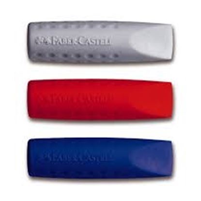 Εικόνα της ΓΟΜΑ FABER CASTELL ERASER CAP ΚΟΚΚΙΝΟ/ΓΚΡΙ - ΜΠΛΕ/ΓΚΡΙ 187001