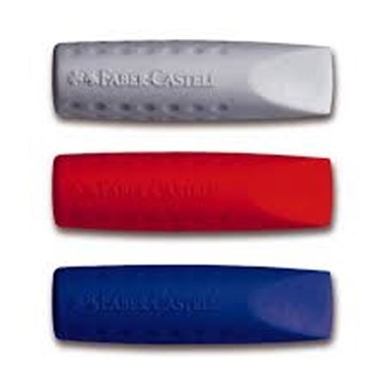 Εικόνα από ΓΟΜΑ FABER CASTELL ERASER CAP ΚΟΚΚΙΝΟ/ΓΚΡΙ - ΜΠΛΕ/ΓΚΡΙ 187001