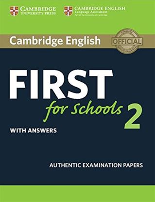 Εικόνα της CAMBRIDGE ENGLISH FIRST FOR SCHOOLS 2 W/A N/E