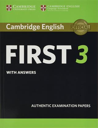 Εικόνα της CAMBRIDGE ENGLISH FIRST 3 SB WITH ANSWERS