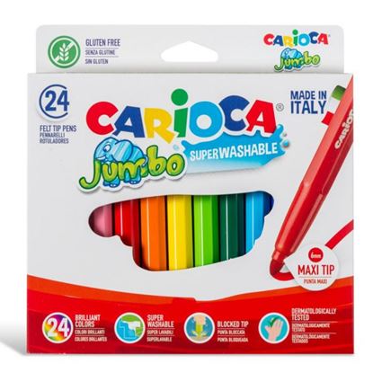 Εικόνα της ΜΑΡΚΑΔΟΡΟΣ CARIOCA JUMBO 24 ΧΡΩΜ.