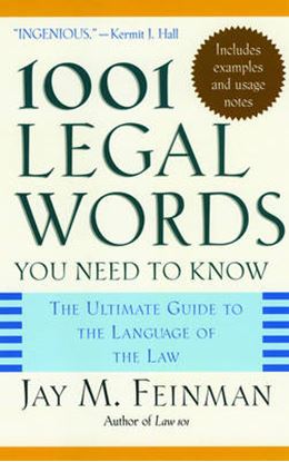 Εικόνα της 1001 LEGAL WORDS YOU NEED TO KNOW PB