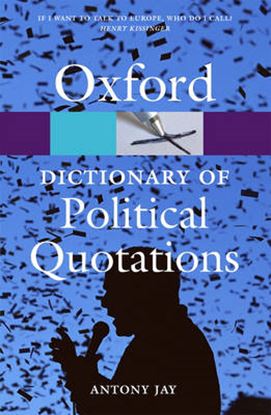 Εικόνα της OXFORD DICTIONARIES POLITICAL QUOTATIONS * 3RD ED PB B