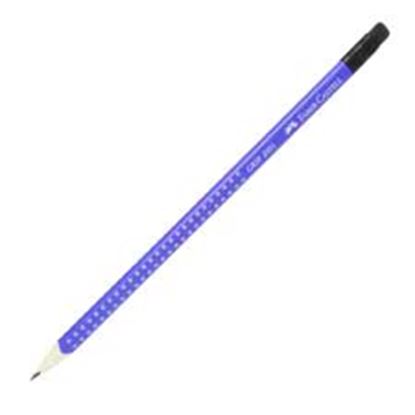 Εικόνα της ΜΟΛΥΒΙ FABER GRIP 2001 BLUE- PURPLE ΜΕ ΓΟΜΑ