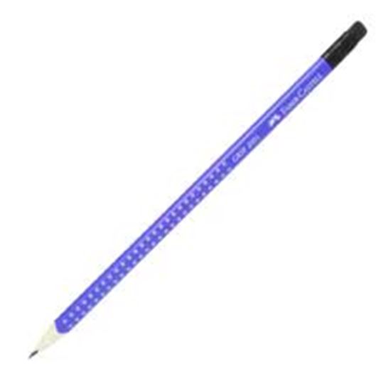 Εικόνα από ΜΟΛΥΒΙ FABER GRIP 2001 BLUE- PURPLE ΜΕ ΓΟΜΑ