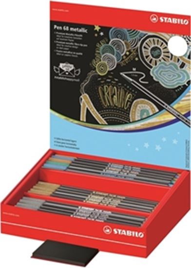 Εικόνα από ΜΑΡΚΑΔΟΡΟΣ STABILO 68/841 METALLIC ΜΠΛΕ