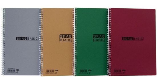 Εικόνα από ΤΕΤΡΑΔΙΟ ΣΠΙΡΑΛ SKAG BASIC 3 ΘΕΜΑΤΩΝ Α4 - 8013