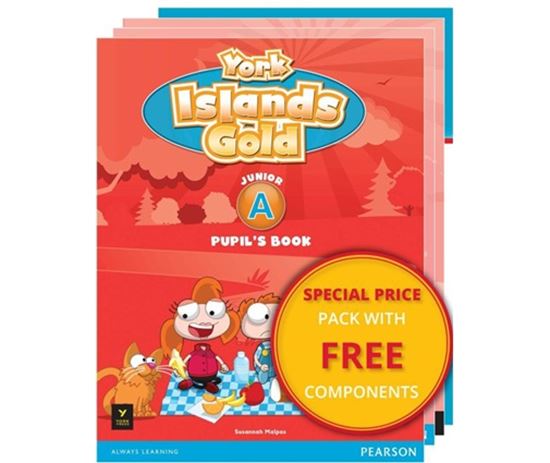 Εικόνα από YORK ISLANDS GOLD JUNIOR A PACK (SB + WB + GRAMMAR & COMPANION + NEW ALPHABET)