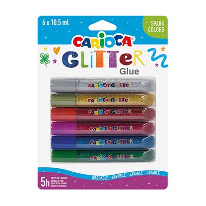 Εικόνα της CARIOCA GLITTER GLUE SET 6 COLORS