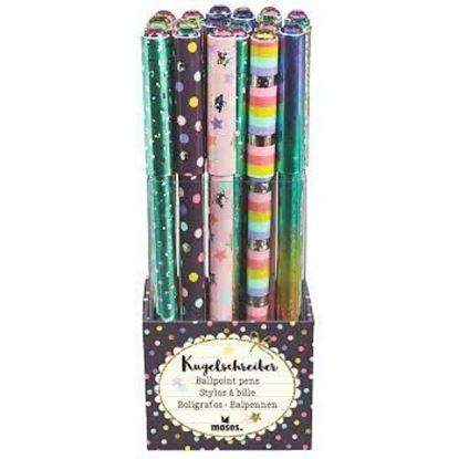 Εικόνα της BALLPOINT ΣΤΥΛΟ ΜΠΛΕ ΜΕΛΑΝΗΣ FLOWERS&FRIENDS 