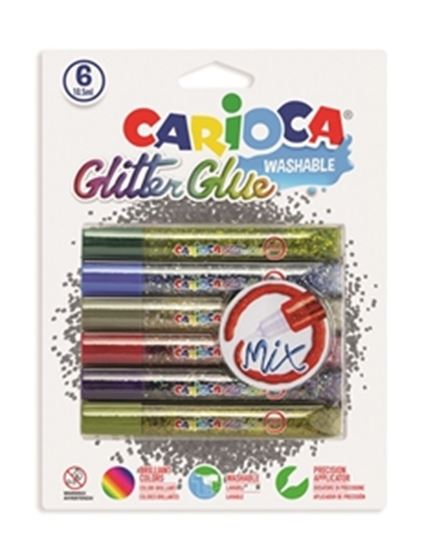 Εικόνα από ΚΟΛΛΑ CARIOCA 42112 MIX GLIT.GLUE/6 10,5ml CN