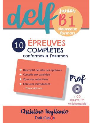 Εικόνα της NOUVEAU DELF JUNIOR B1 (10 EPREUVES COMPLETES) PROF