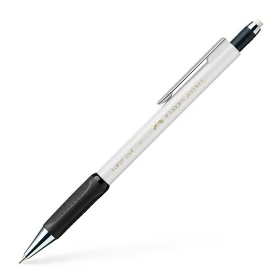Εικόνα από Faber-Castell Grip Μηχανικό Μολύβι 0.5mm με Γόμα σε Λευκό Χρώμα