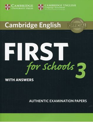 Εικόνα της CAMBRIDGE ENGLISH FIRST 3 SELF STUDY PACK (+ DOWNLOADABLE AUDIO)