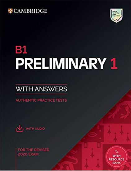 Εικόνα από CAMBRIDGE PRELIMINARY ENGLISH TEST 1 SELF STUDY PACK (+ DOWNLOADABLE AUDIO) (FOR REVISED EXAMS FROM 2020)