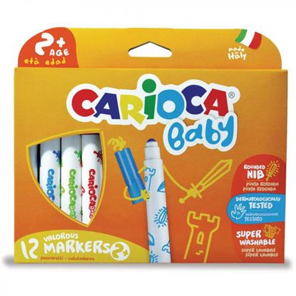 Εικόνα της ΜΑΡΚΑΔΟΡΟΙ CARIOCA BABY AGE 2+ JUMBO 12 ΤΕΜΑΧΙΩΝ - 42814