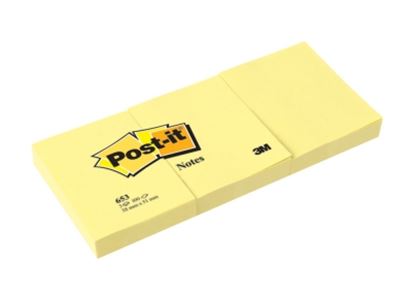 Εικόνα της ΑΥΤΟΚΟΛΛΗΤΑ ΧΑΡΤΑΚΙΑ 3Μ POST-IT ΚΙΤΡΙΝΑ Νο 653 (38 x 51) 3 ΤΕΜΑΧΙΩΝ