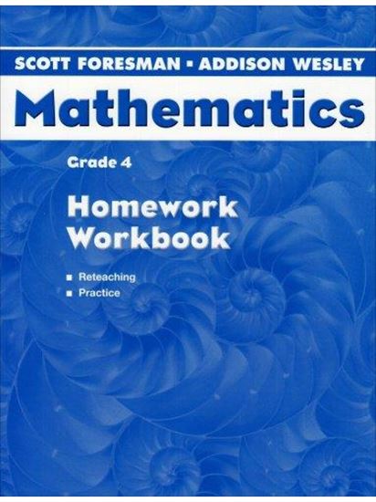 Εικόνα από SCOTT FORESMAN-ADDISON WESLEY MATHEMATICS HOMEWORK WB- GRADE 4 - DIAMOND EDITION