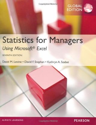 Εικόνα της STATISTICS FOR MANAGER 7TH ED