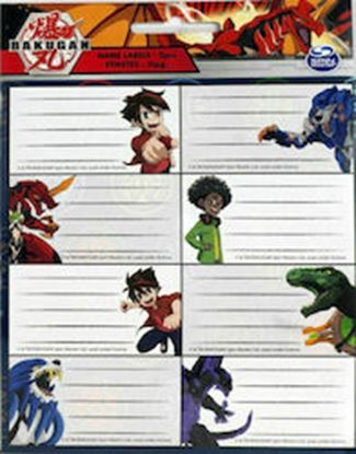 Εικόνα της GIM ΕΤΙΚΕΤΑ 2ΤΕΜ. BAKUGAN 775-62146