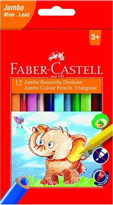 Εικόνα της ΞΥΛΟΜΠΟΓΙΕΣ FABER CASTELL JUMBO TRIO 116501 12ΧΡΩΜ