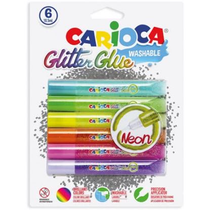 Εικόνα της ΚΟΛΛΑ CARIOCA 42111 NEON GLITTER GLUE 10.5 ml