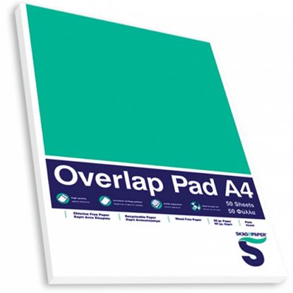 Εικόνα της ΜΠΛΟΚ ΓΡΑΦΗΣ Α4 Φ50 ΛΕΥΚΑ OVELAP PAD