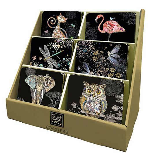 Εικόνα από COASTERS BUG ART 0372 (Cork Backed Glossy Finished Thin Flexible Coasters Table Mats)