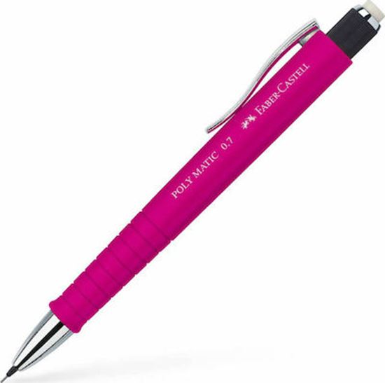 Εικόνα από ΜΟΛΥΒΙ ΜΗΧΑΝΙΚΟ FABER CASTELL POLYMATIC 0.7mm B ΦΟΥΞΙΑ
