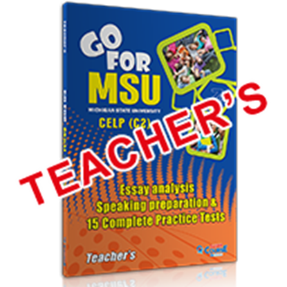 Εικόνα της GO FOR MSU CELP C2 15 COMPLETE PRACTICE TESTS TEACHER'S
