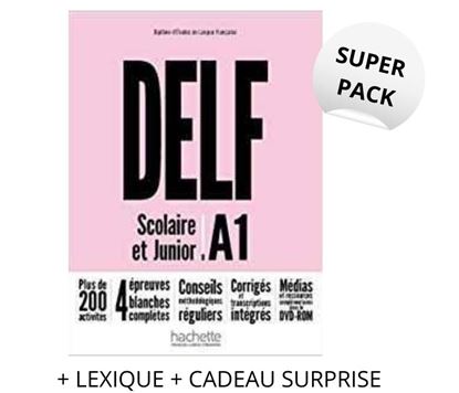 Εικόνα της SUPER PACK DELF SCOLAIRE & JUNIOR A1 METHODE NOUVEAU FORMAT (+ LEXIQUE + CADEAU SURPRISE)