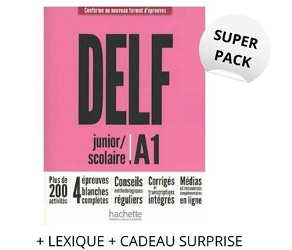 Εικόνα της SUPER PACK DELF SCOLAIRE & JUNIOR A1 (+ LEXIQUE + CADEAU SURPRISE)