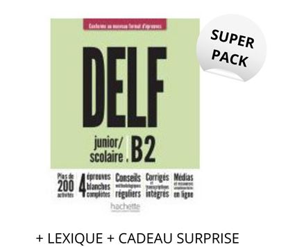 Εικόνα της SUPER PACK DELF SCOLAIRE & JUNIOR Β2 NOUVEAU FORMAT (+ LEXIQUE + CADEAU SURPRISE)