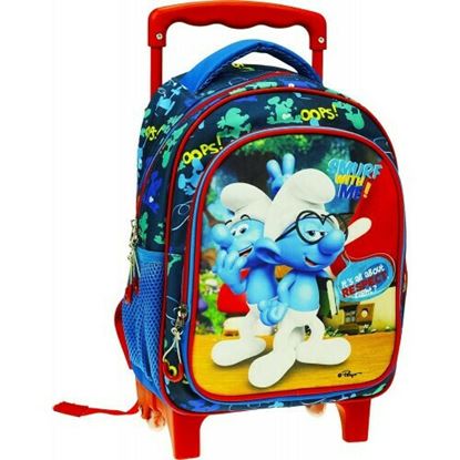 Εικόνα της GIM ΣΧΟΛΙΚΗ ΤΣΑΝΤΑ TROLLEY ΝΗΠΙΟΥ SMURFS WITH ME 344-22072