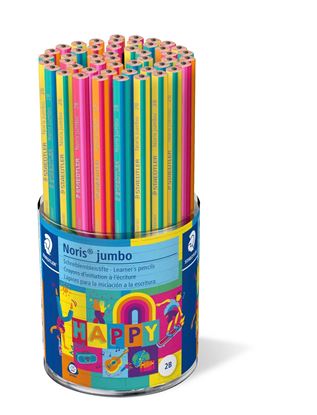Εικόνα της ΜΟΛΥΒΙΑ STAEDTLER NORIS JUMBO HAPPY 1192B1ΗΑ ΚΙΤΡΙΝΟ