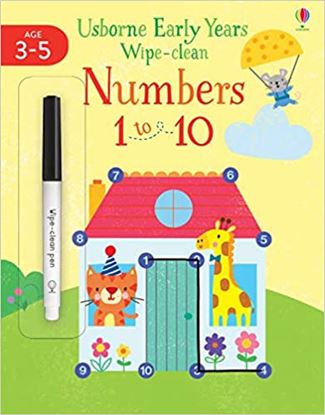 Εικόνα της USBORNE WIPE-CLEAN EARLY YEARS : NUMBERS 1 TO 10 PB