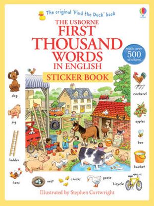 Εικόνα της USBORNE : FIRST THOUSAND WORDS IN ENGLISH (WITH 500 STICKERS) PB