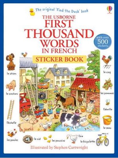 Εικόνα από USBORNE : FIRST THOUSAND WORDS IN FRENCH (WITH 500 STICKERS)  PB