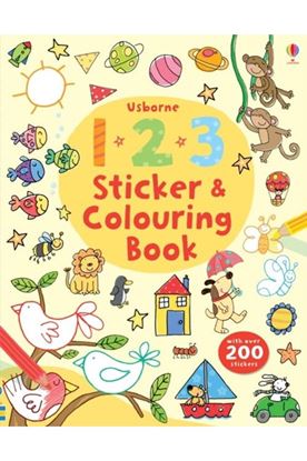 Εικόνα της USBORNE : 123 STICKER & COLOURING BOOK PB