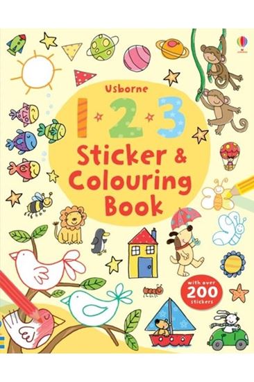 Εικόνα από USBORNE : 123 STICKER & COLOURING BOOK PB