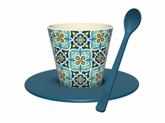 Εικόνα από ΚΟΥΠΑ i DRINK ID5227 R-PET CUP+SPOON 90ml MOSAIC RECYCLE PLASTIC