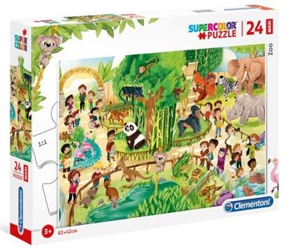 Εικόνα της CLEMENTONI SUPERCOLOR MAXI PUZZLE ΖΩΟΛΟΓΙΚΟΣ ΚΗΠΟΣ 24τμχ