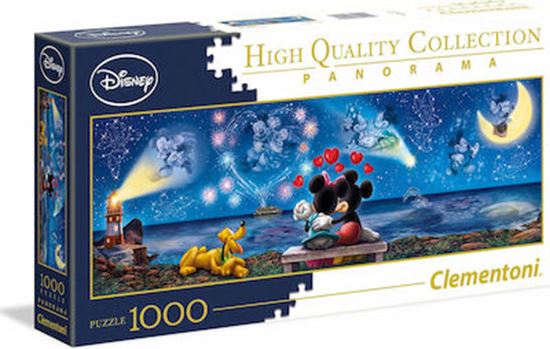 Εικόνα από CLEMENTONI PUZZLE H.Q. DISNEY MICKEY AND MINNIE MOUSE PANORAMA 1000τμχ