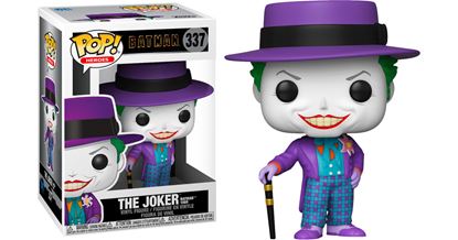 Εικόνα της FUNKO POP! DC HEROES : BATMAN 1989 - THE JOKER WITH HAT WITH CHASE #337 VINYL FIGURE