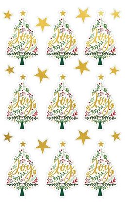 Εικόνα της ΑΥΤΟΚΟΛΛΗΤΑ CHRISTMAS BSB GLITTER TREES