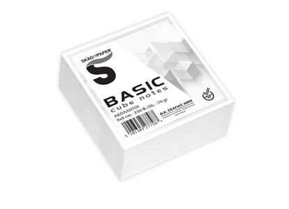 Εικόνα της ΚΥΒΟΣ ΣΗΜΕΙΩΣΕΩΝ  SKAG BASIC ΑΚΟΛΛΗΤΟΣ 350Φ ΛΕΥΚΑ