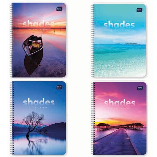 Εικόνα από ΤΕΤΡΑΔΙΟ ΣΠΙΡΑΛ INTERDRUK SHADES 5 ΘΕΜΑΤΩΝ 17 x 25