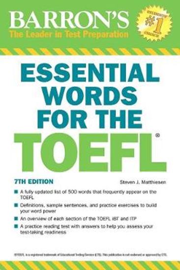 Εικόνα από BARRON'S ESSENTIAL WORDS FOR THE TOEFL 7TH ED