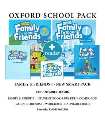 Εικόνα της FAMILY AND FRIENDS 1 NEW SMART PACK (SB + WB + COMPANION + ALPHABET BOOK + READER) - 02306 2ND ED